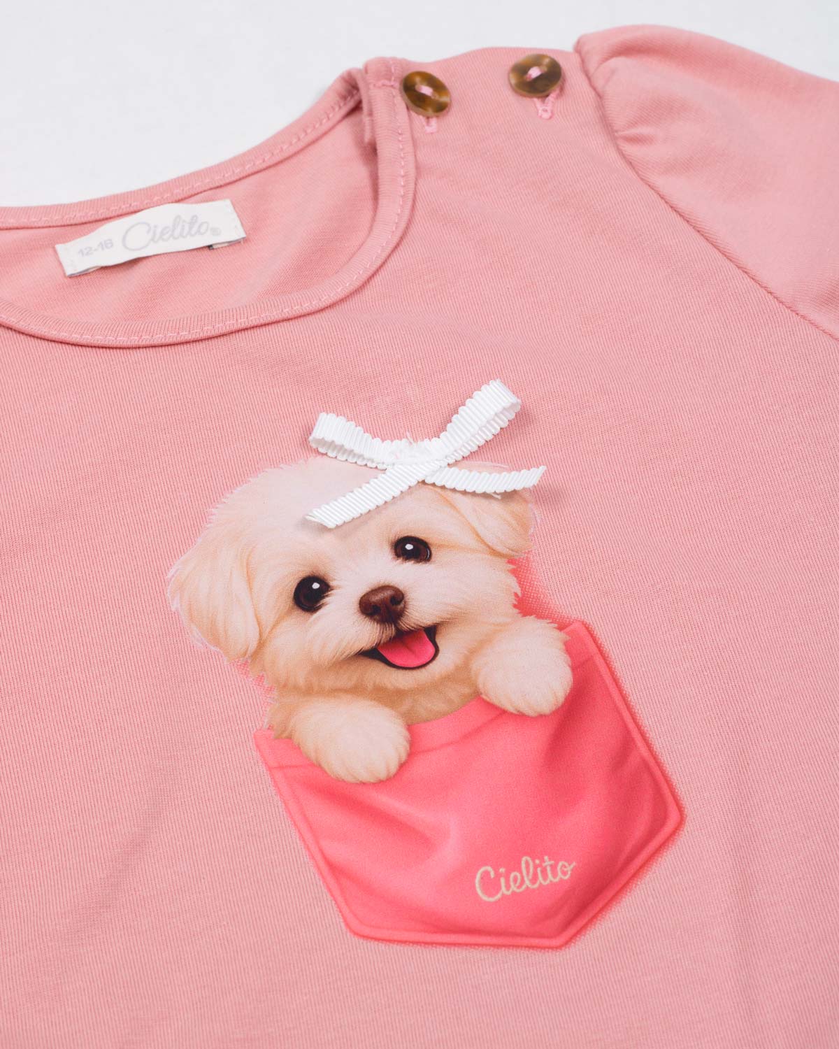 Conjunto body con estampado y short azul para bebé niña