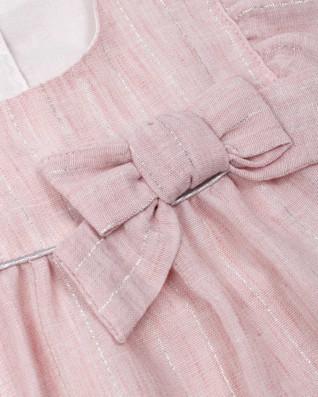 Vestido body rosa pastel con moño y brillos para bebé niña ...