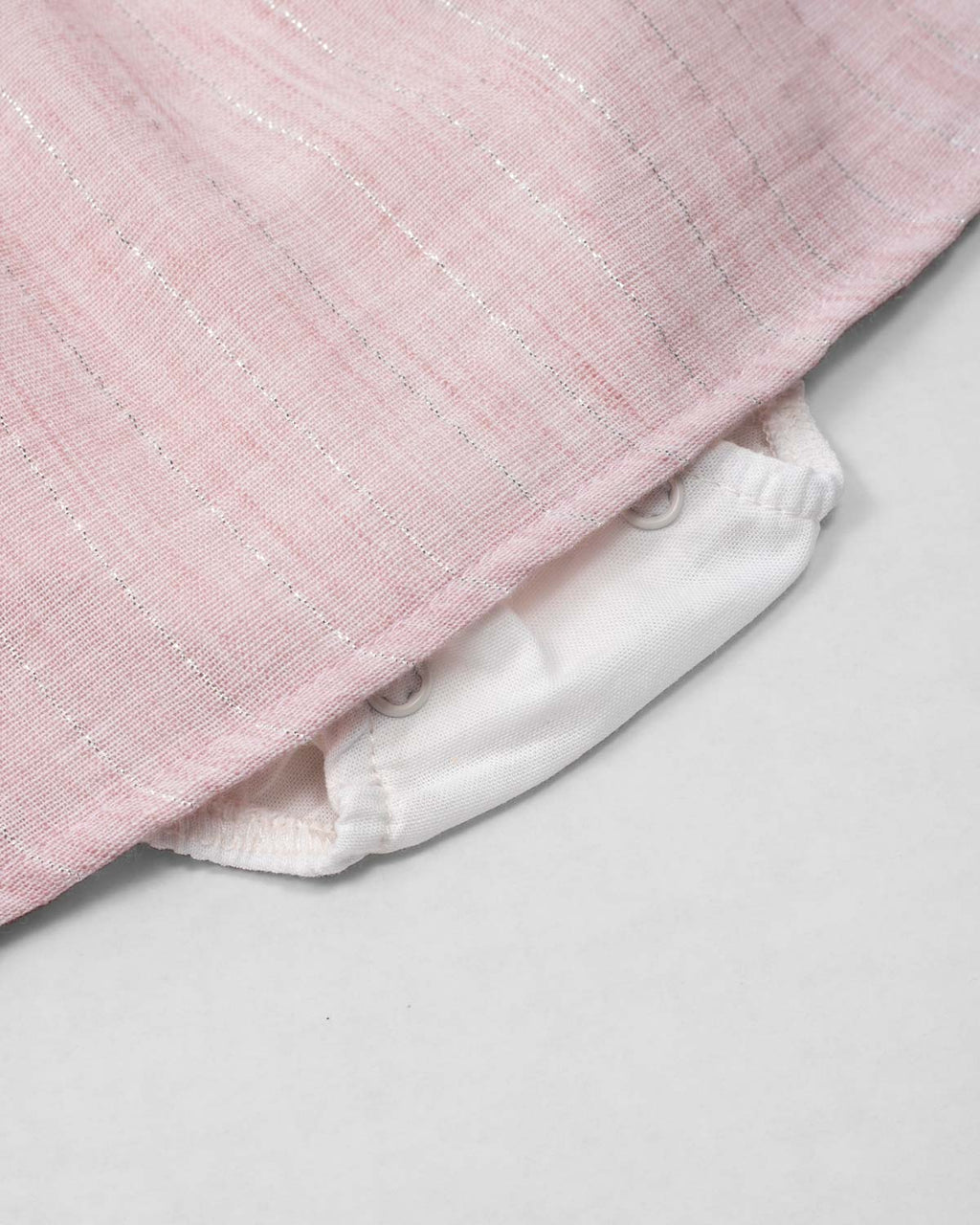 Vestido body rosa pastel con moño y brillos para bebé niña ...