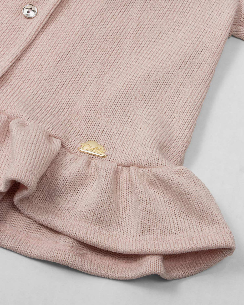 Pijama de dos piezas con gorrito de conejo para bebé niña
