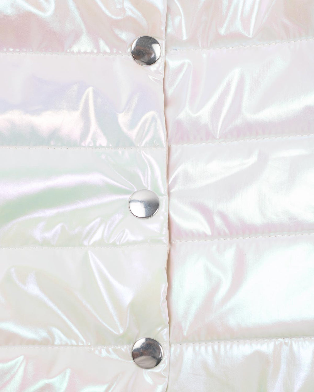 Chaleco blanco con botones para niña