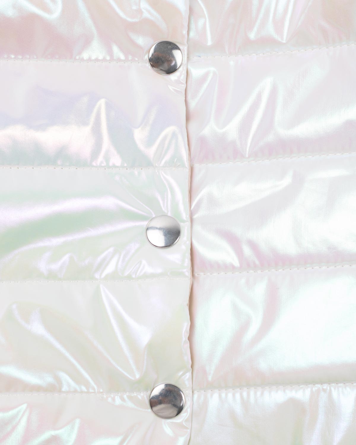 Chaleco blanco con botones para niña