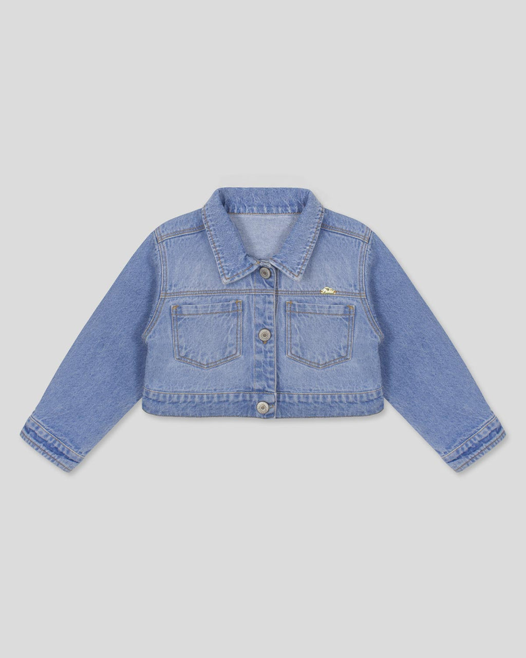 Chaqueta denim azul para niña