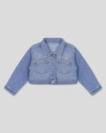 Chaqueta denim azul para niña