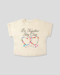 Camiseta cruda estampada para niña