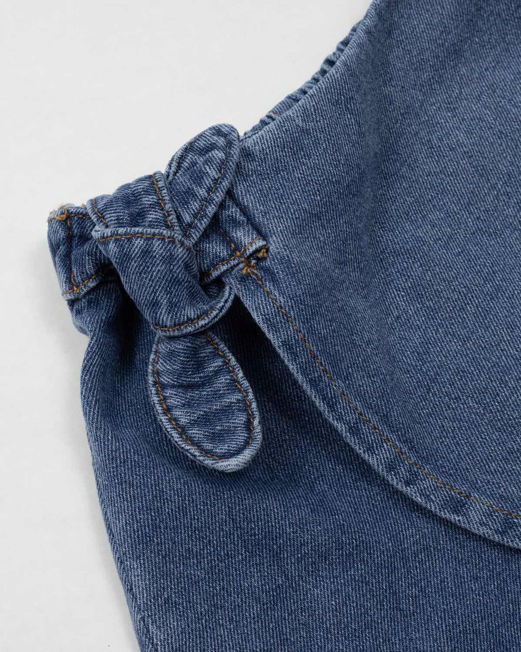 Falda short denim para niña