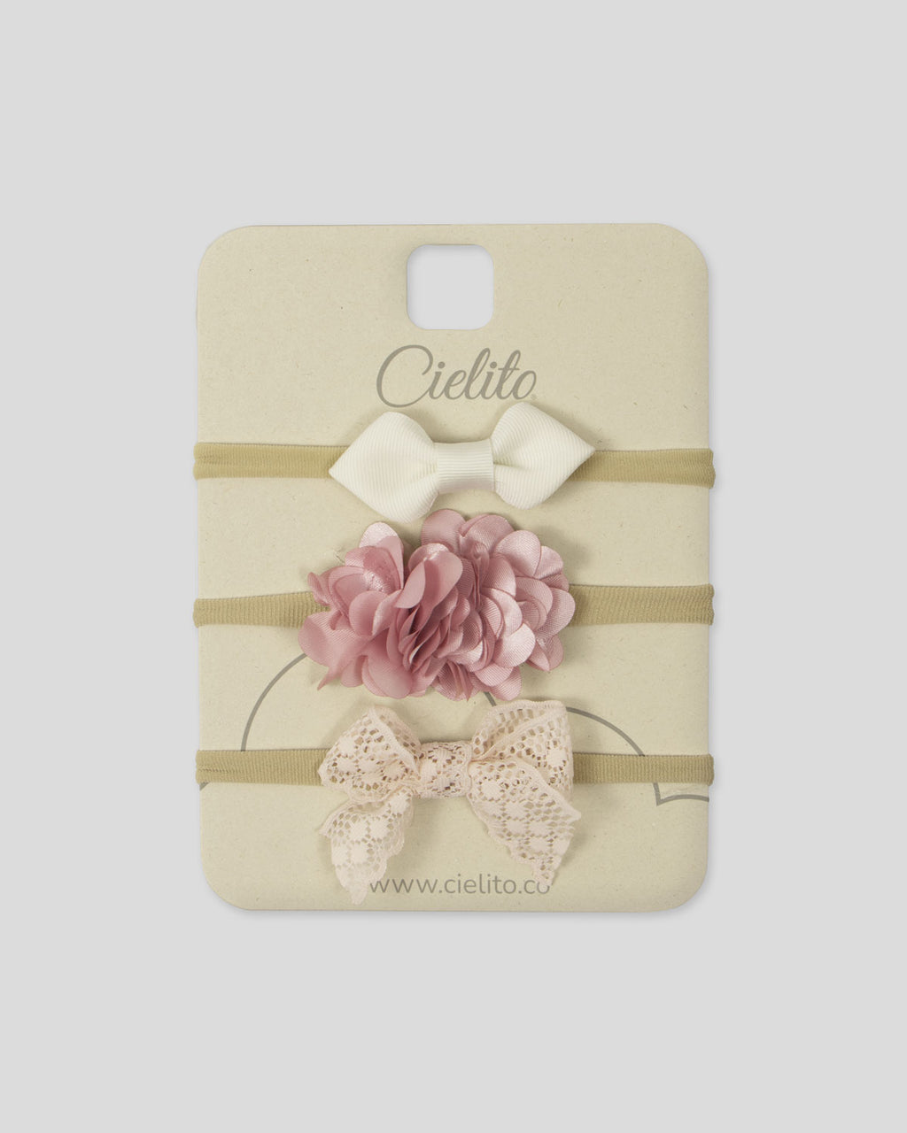 Set de balacas x3 para bebé niña