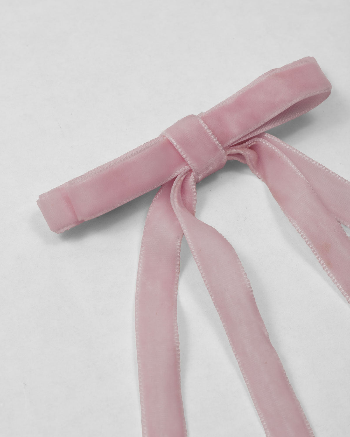 Moño pinza de cintas palo de rosa