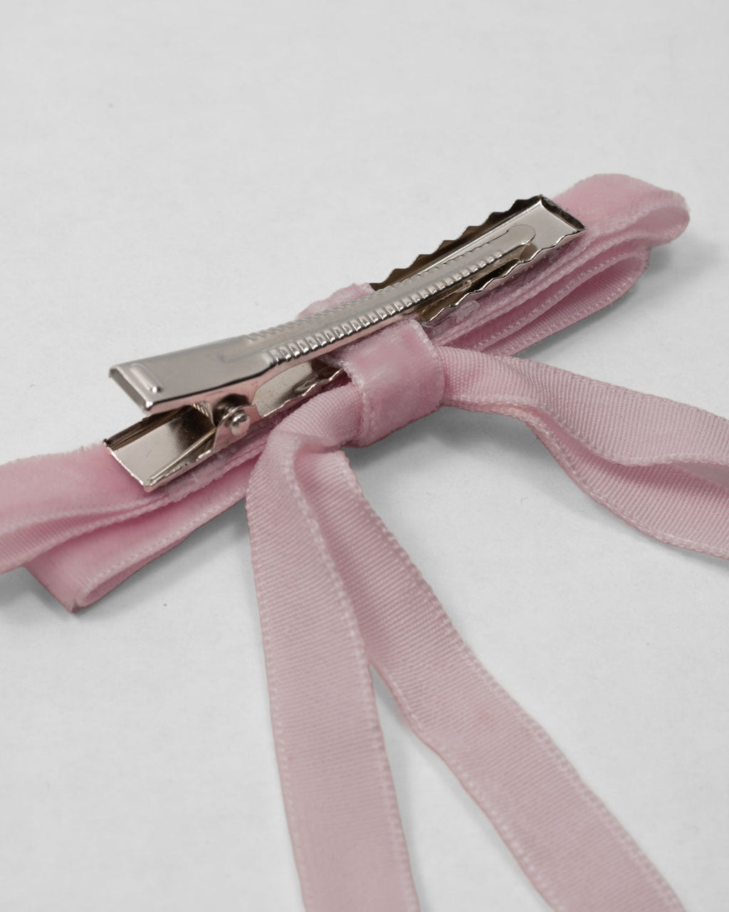 Moño pinza de cintas palo de rosa