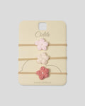 Set x3 balacas de flores para bebé niña