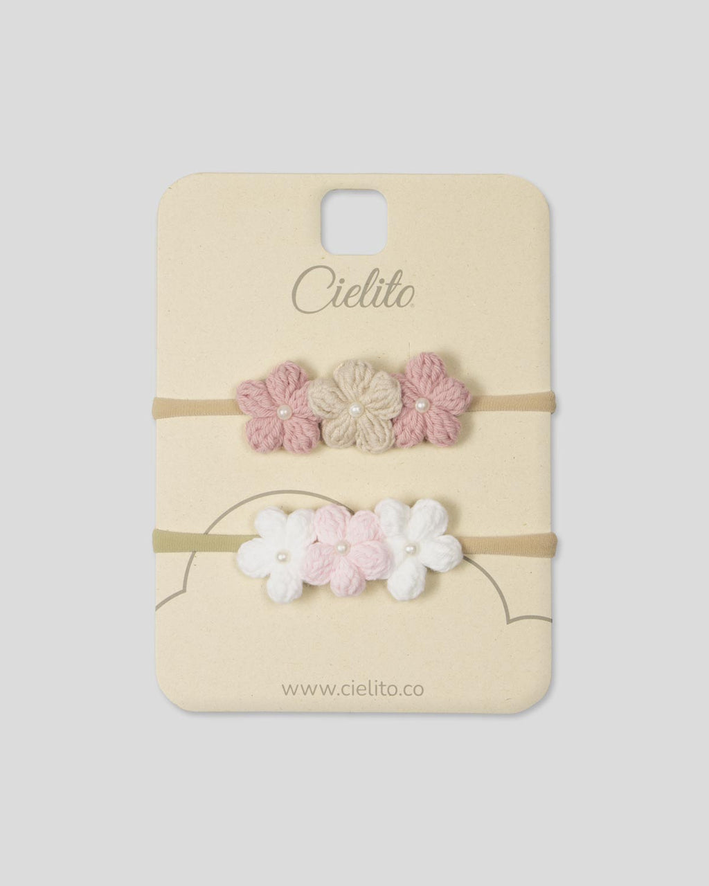 Set x2 balacas de flores para bebé niña